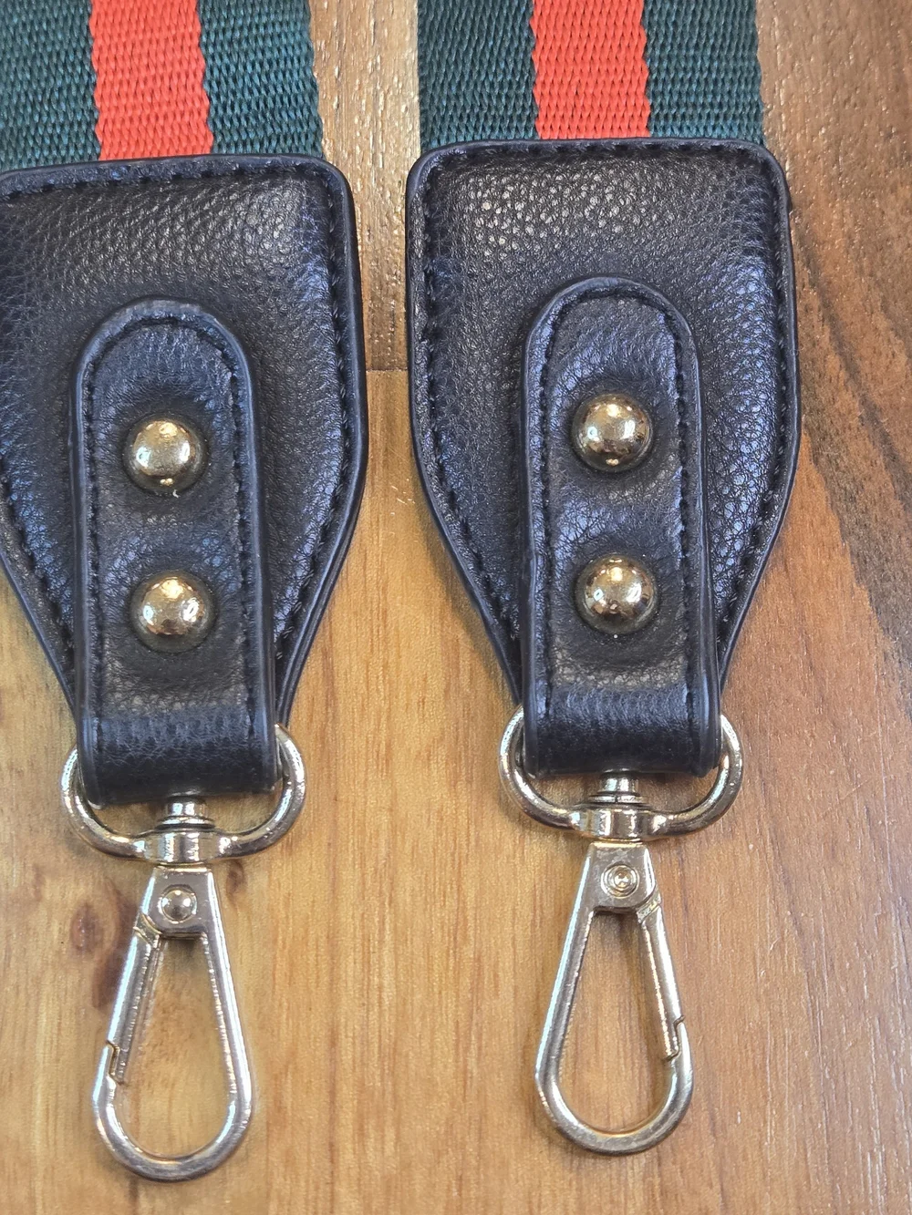 Montana West Green & Red Webbed Utility Bag Strap